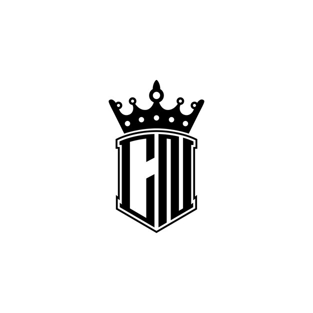 Regal Monogram Shield with Majestic Crown | Jiffy Designs