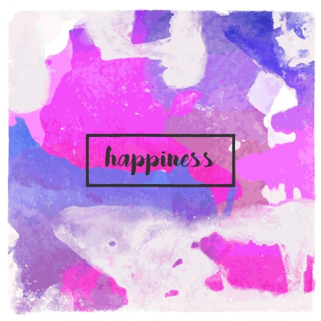 Vibrant Abstract Painting with 'Happiness' Text Overlay | Jiffy Designs