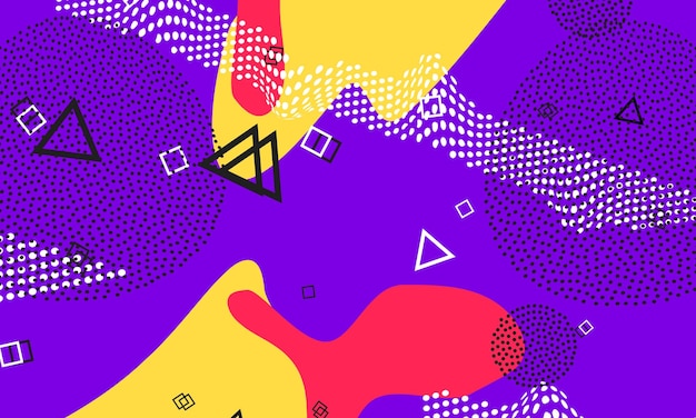 Vibrant Geometric Shapes in Abstract Composition | Jiffy Designs