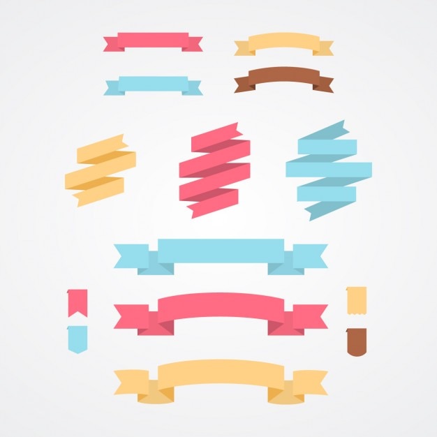 Vibrant Ribbon Banners Collection - Versatile Design Elements | Jiffy ...