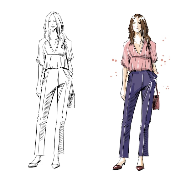 Fashion Illustration: Stylish Outfits for Modern Women | Jiffy Designs