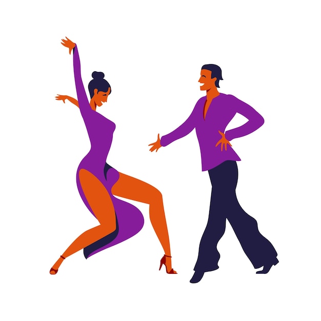 Vibrant Salsa Dancers in Bold Colorful Outfits | Jiffy Designs