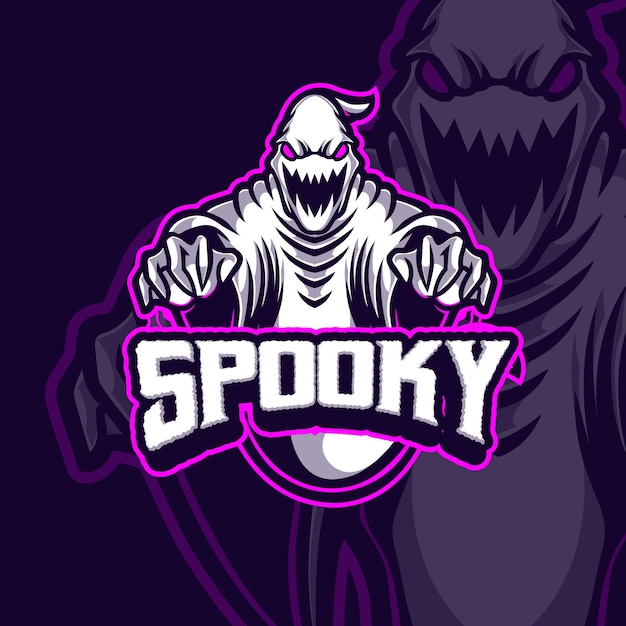 Haunting Mascot Logo for Spooky Entertainment | Jiffy Designs