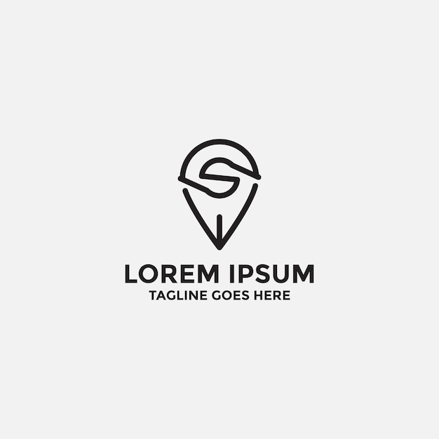 Sleek Monogram with Minimalist Geometric Ice Cream Icon | Jiffy Designs