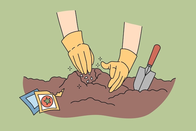 Hands Digging in Soil with Garden Tools and Supplies | Jiffy Designs
