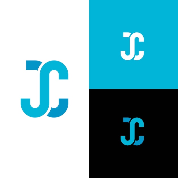 Minimalist Geometric Monogram Logo with Stylized Letter J | Jiffy Designs