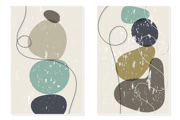 Organic Shapes and Textures in Earthy Tones Artwork | Jiffy Designs