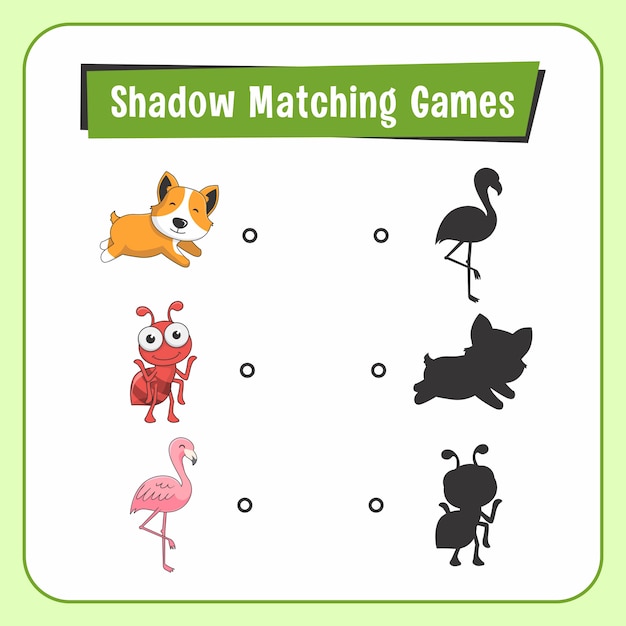 Playful Shadow Matching Game with Adorable Animals | Jiffy Designs