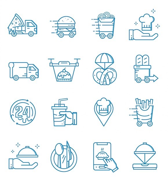 Vibrant Delivery Icons: Streamlined Logistics at Your Fingertips ...