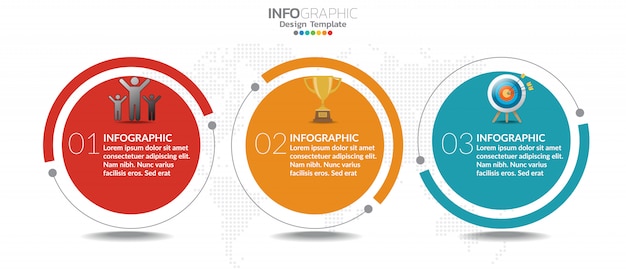 Vibrant Infographic Elements with Distinct Shapes and Icons | Jiffy Designs