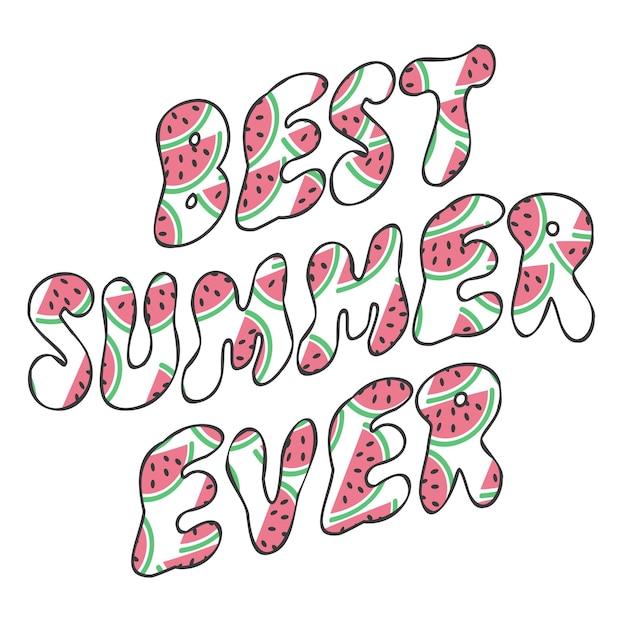 Vibrant Watermelon-Inspired Typographic Design | Jiffy Designs