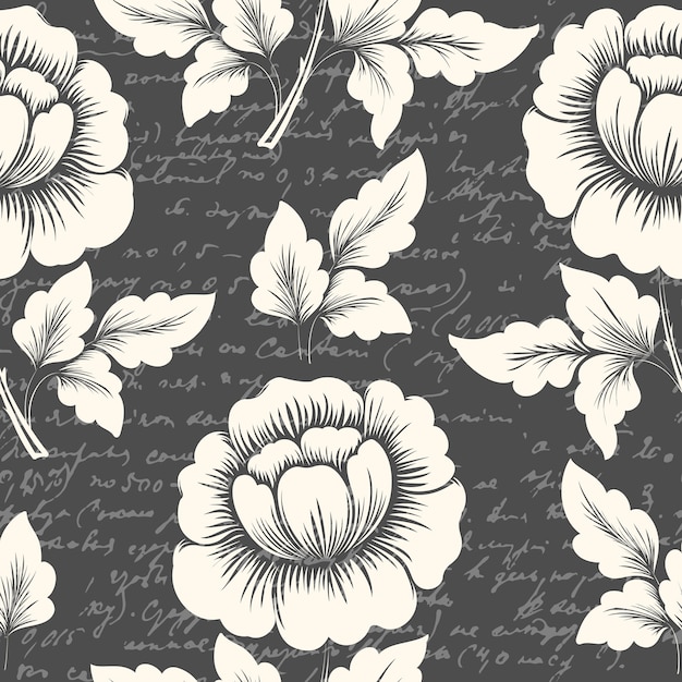 Elegant Floral Pattern with Handwritten Calligraphy | Jiffy Designs