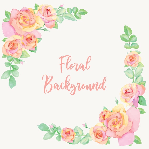 Delicate Pink Roses Floral Background with Handwritten Text | Jiffy Designs