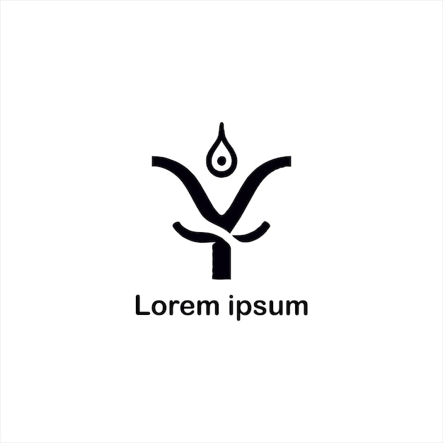 Minimalist Flame Emblem with Stylized Leaf Symbol | Jiffy Designs