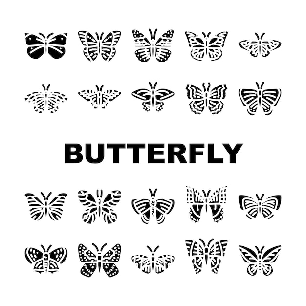 Butterfly Silhouette and Pattern Design Collection | Jiffy Designs