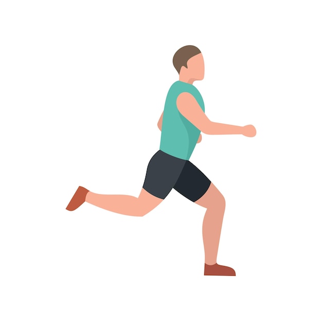 Energetic Runner Dashes Forward with Determination | Jiffy Designs
