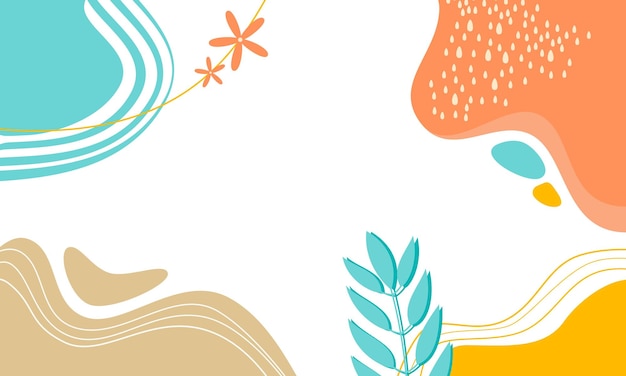 Vibrant Abstract Landscape with Organic Shapes and Textures | Jiffy Designs
