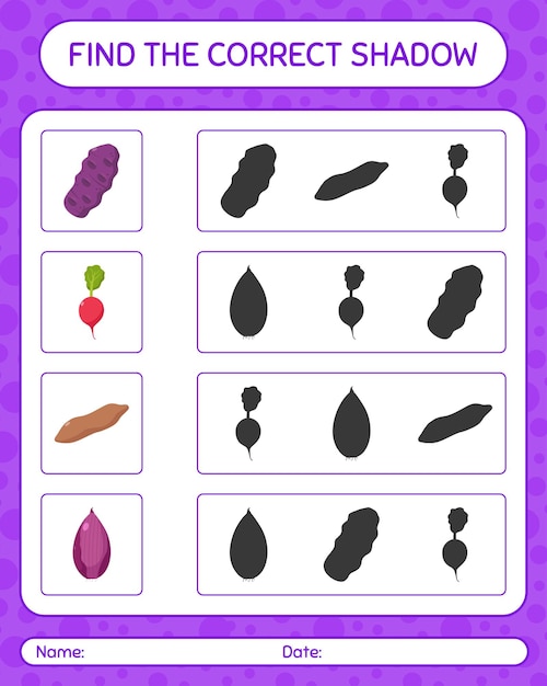 Vibrant Vegetable Silhouettes: A Fun Shadow Matching Game | Jiffy Designs