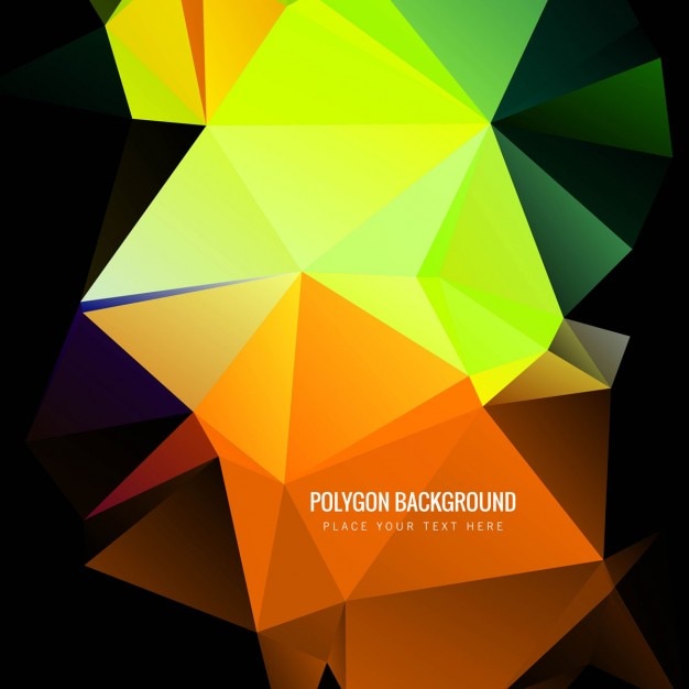 Vibrant Geometric Polygon Background with Overlapping Shapes and Colors ...