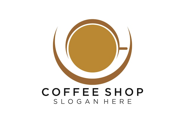 Elegant Coffee Cup Logo with Minimalist Design | Jiffy Designs