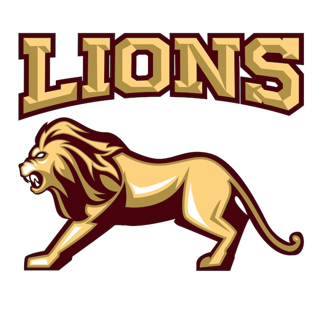 Majestic Lion Emblem with Roaring Pride | Jiffy Designs