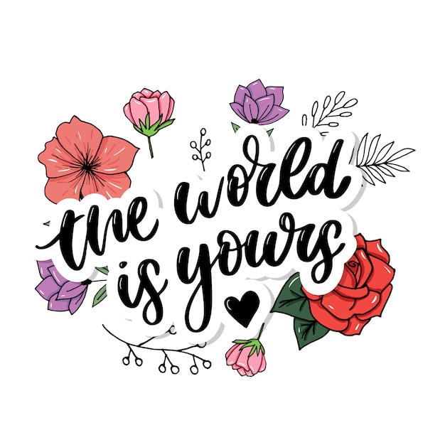 Vibrant Floral Design with Uplifting Lettering | Jiffy Designs