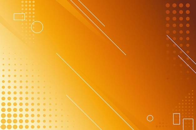 Vibrant orange abstract background with geometric shapes | Jiffy Designs
