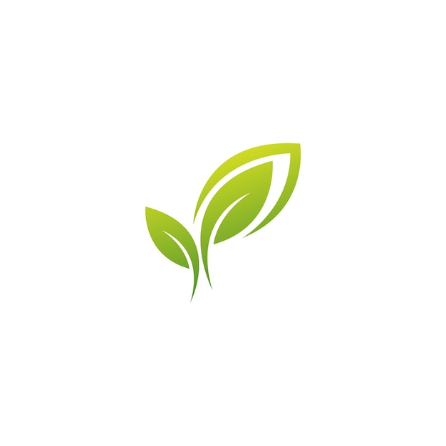 Vibrant Green Leaves Forming Organic Nature Icon | Jiffy Designs