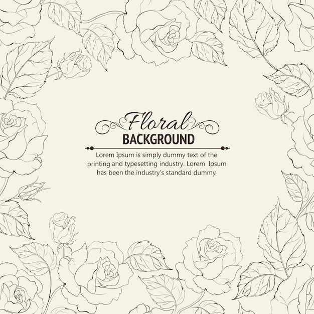 Elegant Floral Arrangement with Delicate Line Drawings | Jiffy Designs