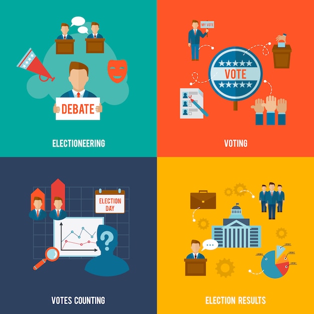 Vibrant Illustrations Depicting the Electoral Process in America ...