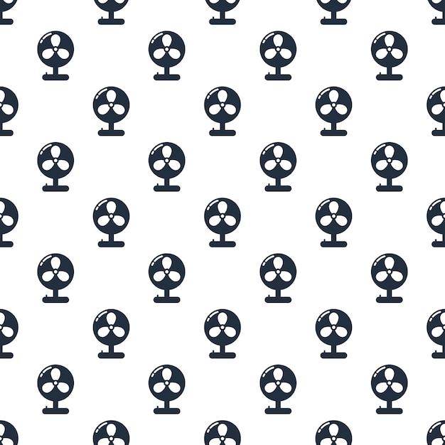 Seamless Pattern of Minimalist Electric Fans | Jiffy Designs