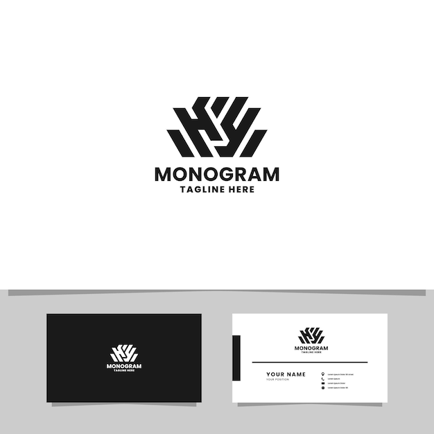 Sleek and Sophisticated Monogram Design for Versatile Branding | Jiffy ...