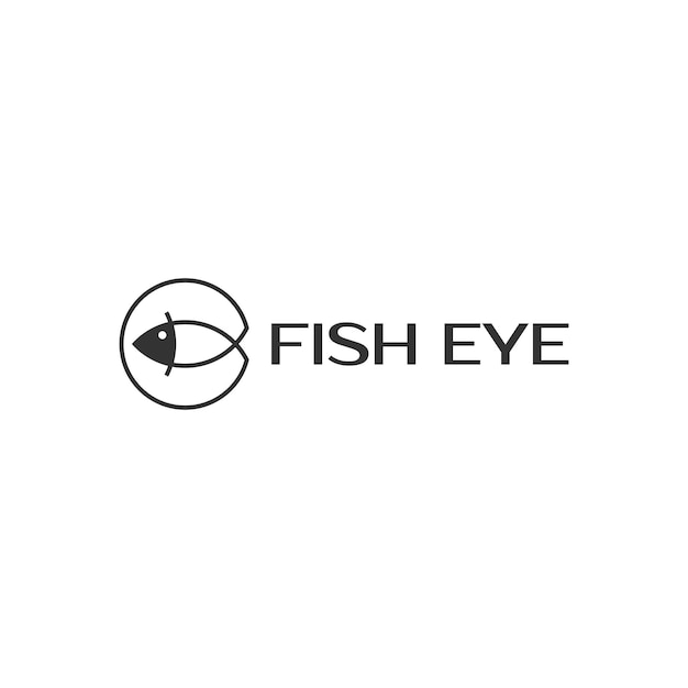Minimalist Fish Eye Logo with Sleek Typographic Design | Jiffy Designs