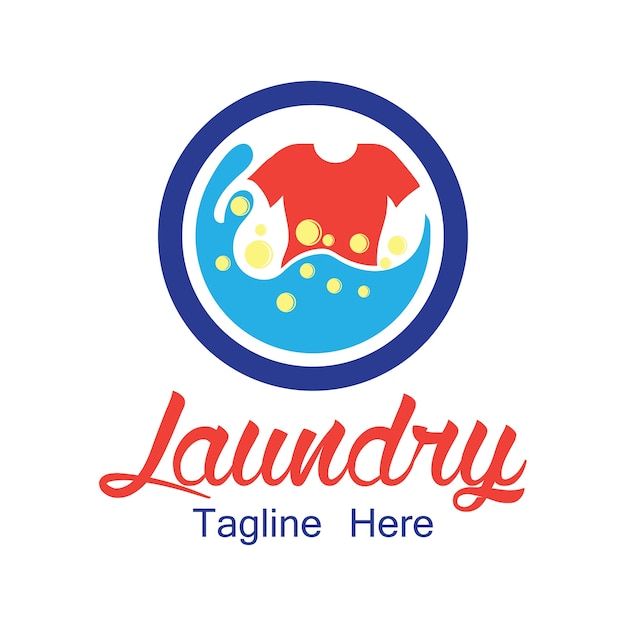 Vibrant Laundry Logo with Playful Bubble Design | Jiffy Designs