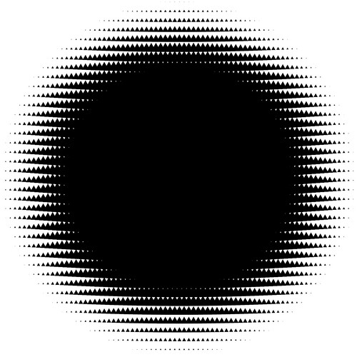 Halftone Element. Abstract Geometric Graphic With Half-Tone Pattern ...