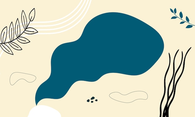 Captivating Abstract Landscape with Organic Shapes | Jiffy Designs