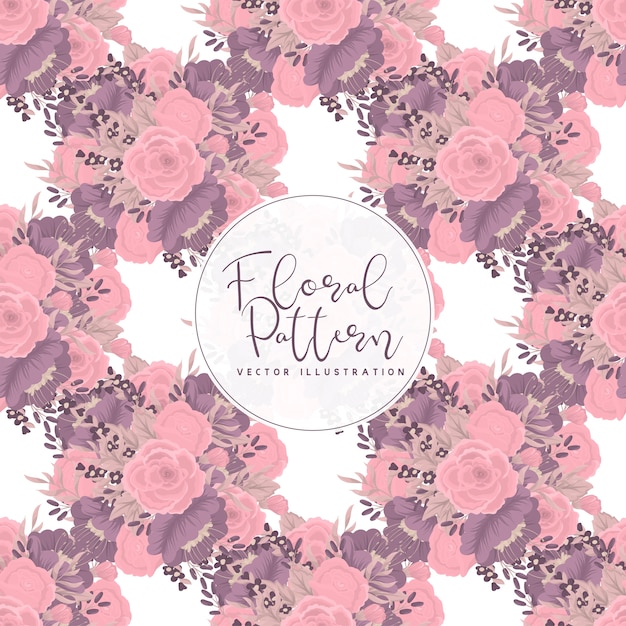 Elegant Pink Floral Pattern with Calligraphic Text Overlay | Jiffy Designs