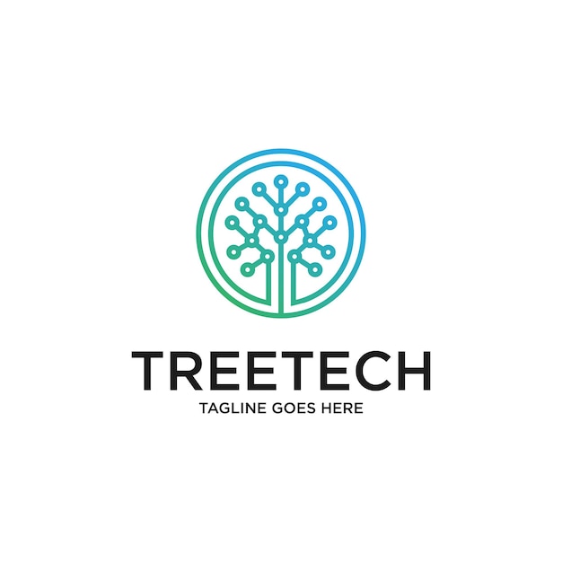 Vibrant Tech Tree Logo for Modern Branding | Jiffy Designs