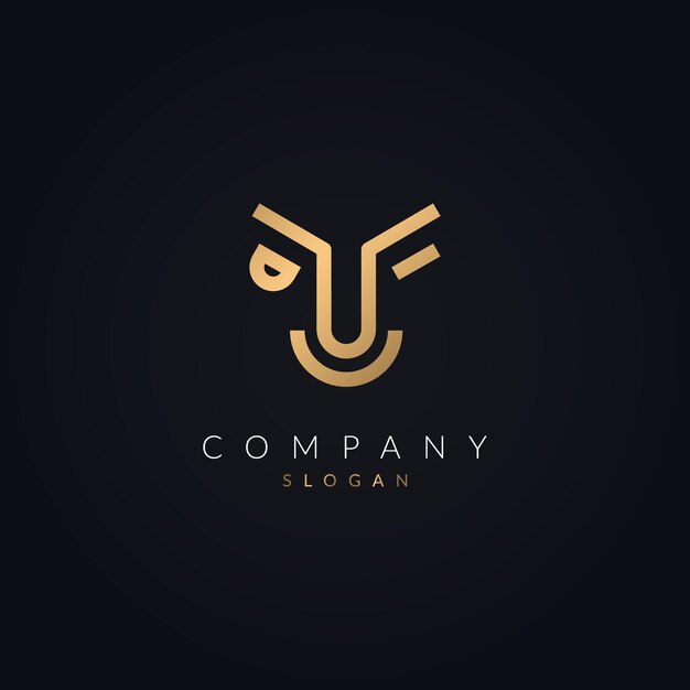 Elegant Interlocking Monogram Symbol on Sleek Dark Background | Jiffy ...