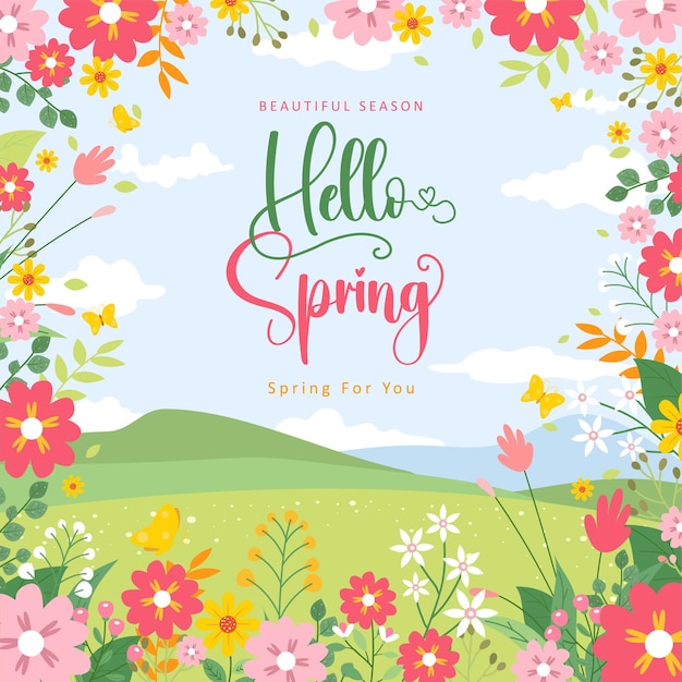 Vibrant Floral Landscape Welcomes the Arrival of Spring | Jiffy Designs