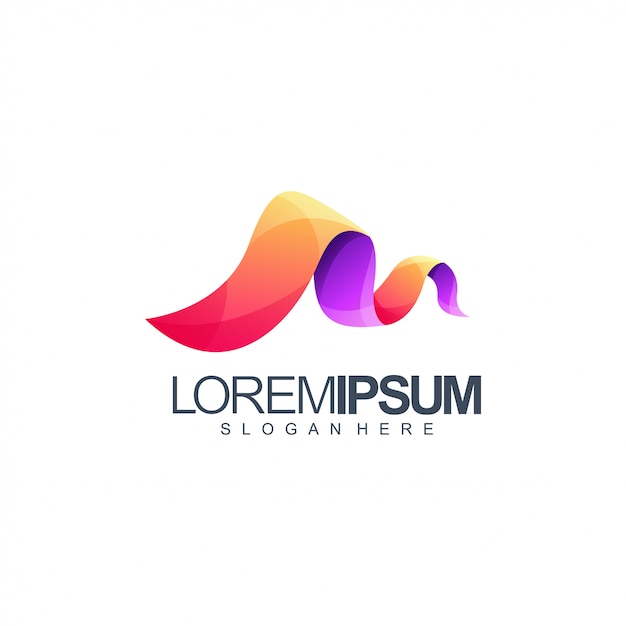 Vibrant Abstract Wave Logo with Flowing Gradient Design | Jiffy Designs