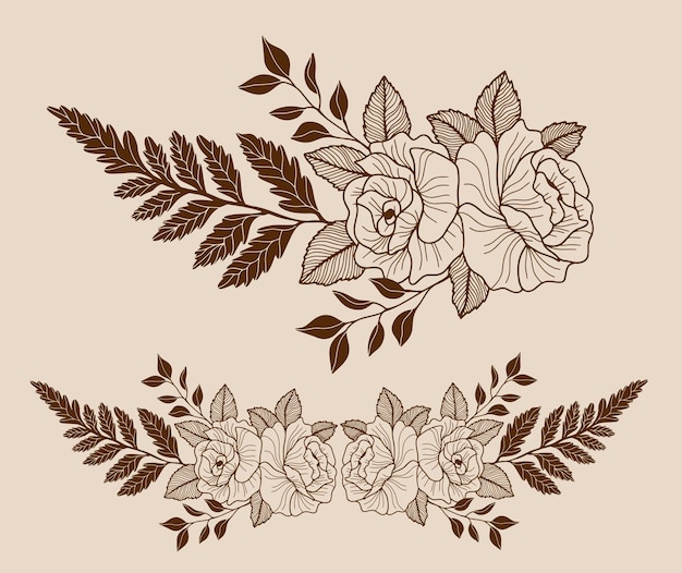 Elegant Floral Arrangement with Delicate Botanical Motifs | Jiffy Designs