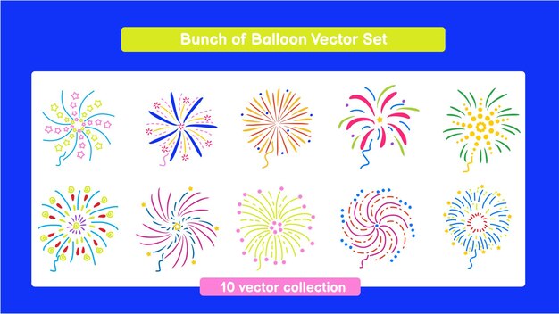 Vibrant Burst of Celebratory Balloon Fireworks | Jiffy Designs