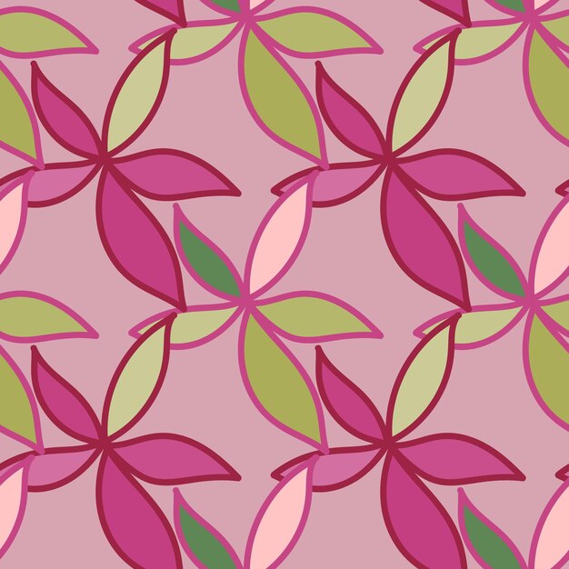 Vibrant Floral Pattern in Shades of Pink and Green | Jiffy Designs