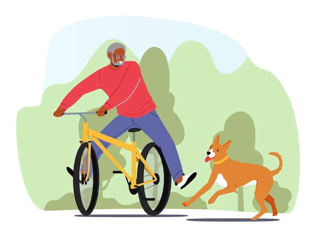 Adventurous Cyclist Rides with Playful Canine Companion | Jiffy Designs