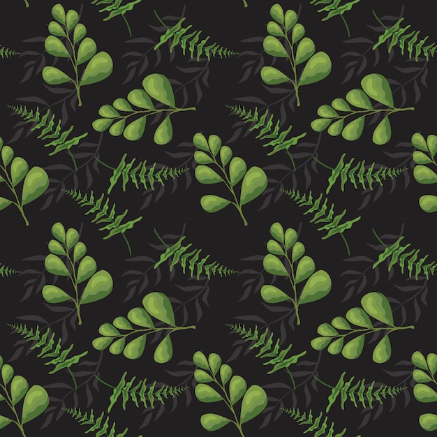Vibrant Foliage Flourish: A Lush, Natural Pattern | Jiffy Designs