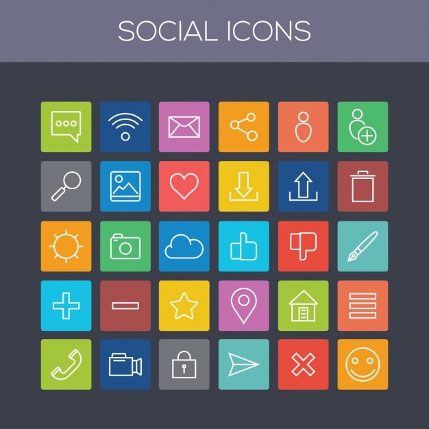 Vibrant Social Media Icons Collection for Digital Design | Jiffy Designs