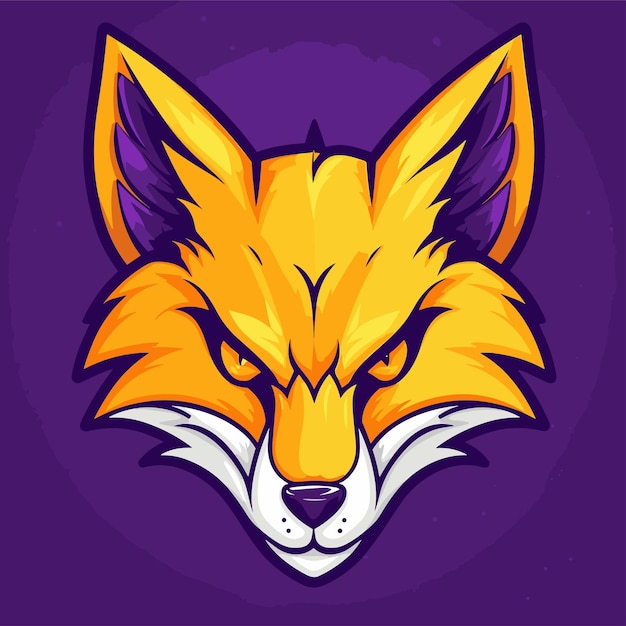 Fierce and Vibrant Fox Mascot Emblem | Jiffy Designs
