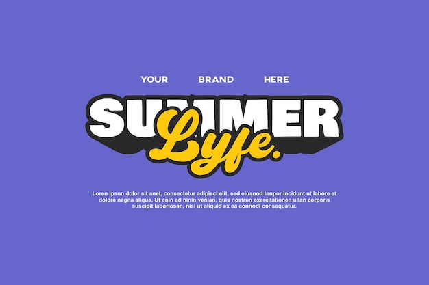 Vibrant Summer Lettering with Playful Banana Accent | Jiffy Designs