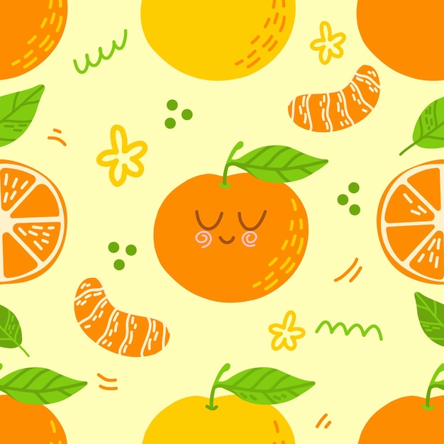 Delightful Citrus Delight: A Vibrant Fruit Pattern | Jiffy Designs